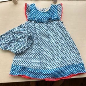 Baby Boden Blue and White Casual Dress